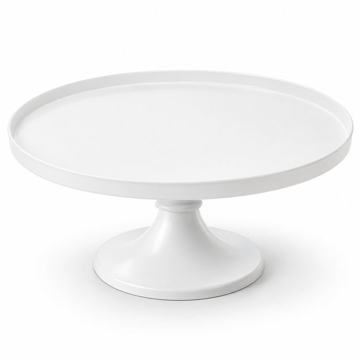 BAKEVIORA TableHalo 10-Inch White Metal Cake Stand