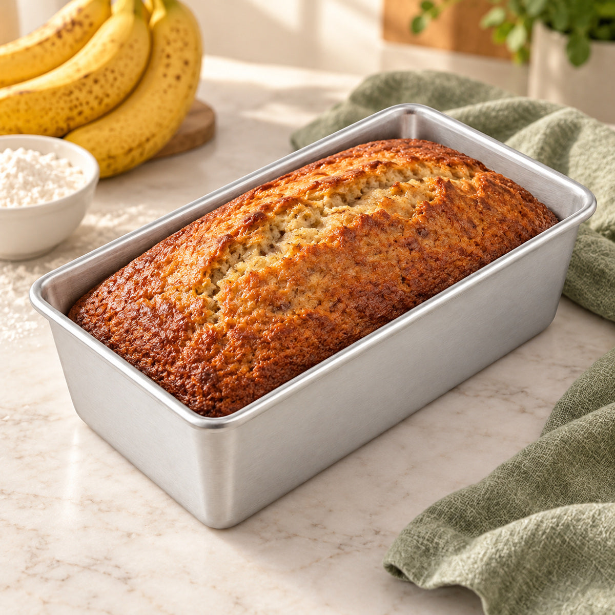 BAKEVIORA Loafline Aluminum 1-Pound Loaf Pan
