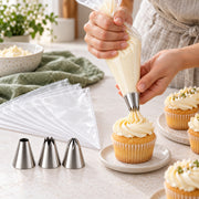 BAKEVIORA SwirlStart 12-Piece Piping Tip and Bag Set